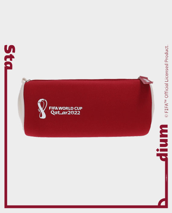 FWC Qatar 2022 Pencil Case with Event Name and Word (1007-001MR) Maroon