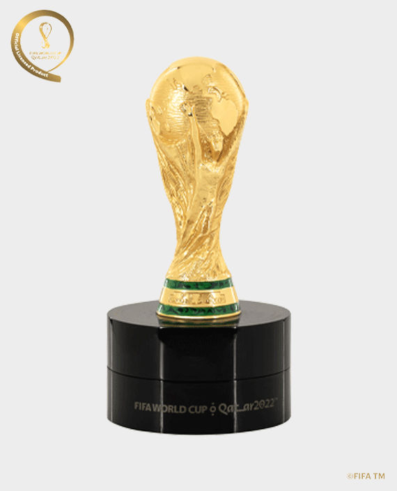 FWC Qatar 2022 Trophy Replica with Rotating Stand 70mm (F22-TR-0005)