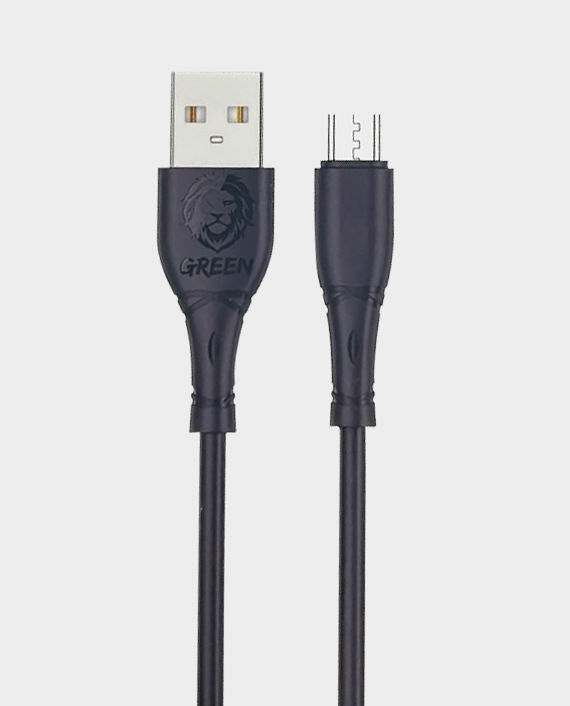 Green PVC USB-A to Micro USB Cable 1m GNCMCBK in Qatar