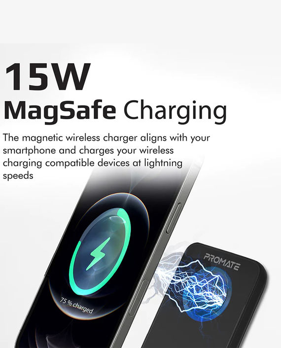 Promate 22.5W Magsafe Wireless Charging Power Bank (Powermag-10+)