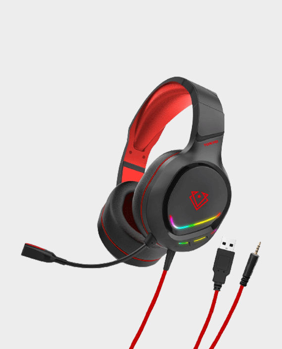Vertux Tokyo Noise Isolating Amplified Wired Gaming Headset Red in Qatar