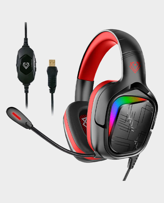 Vertux Miami High Performance 7.1 Stereo Sound Pro Gaming Headset Red in Qatar