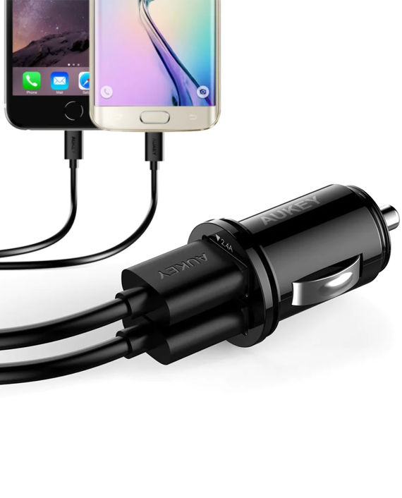 Aukey CC-S1 Universal True AiPOWER 24W Dual Port Car Charger