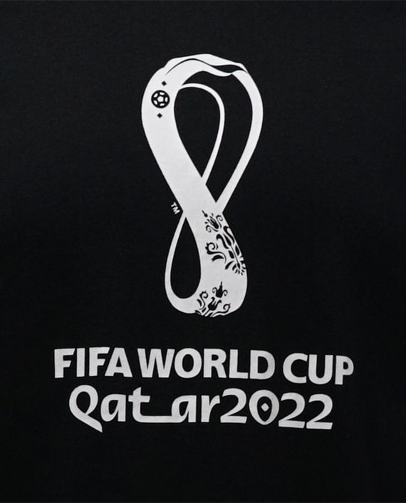 FWC Qatar 2022 Official Emblem Short Sleeve T-Shirt Essential (Size: L) (Men) FL0309