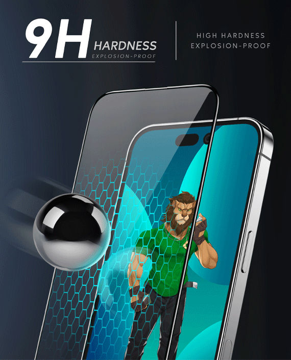 Green 3D HD-PET Glass Screen Protector for iPhone 14 (6.1)