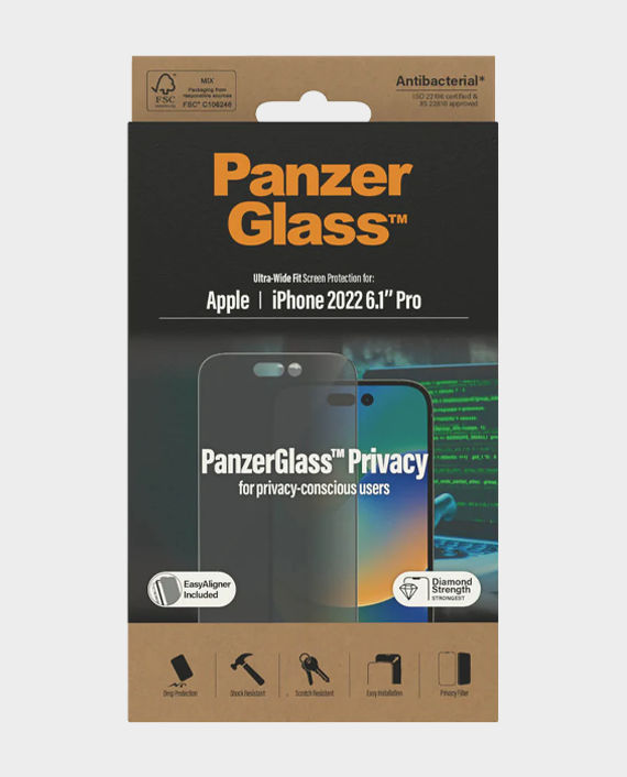 PanzerGlass Ultra Wide Fit Privacy Screen Guard for iPhone 14 Pro