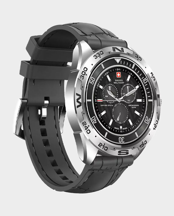Swiss Military Dom Smart Watch with Silicon Strap SM-WCH-DOM1-S-GRY