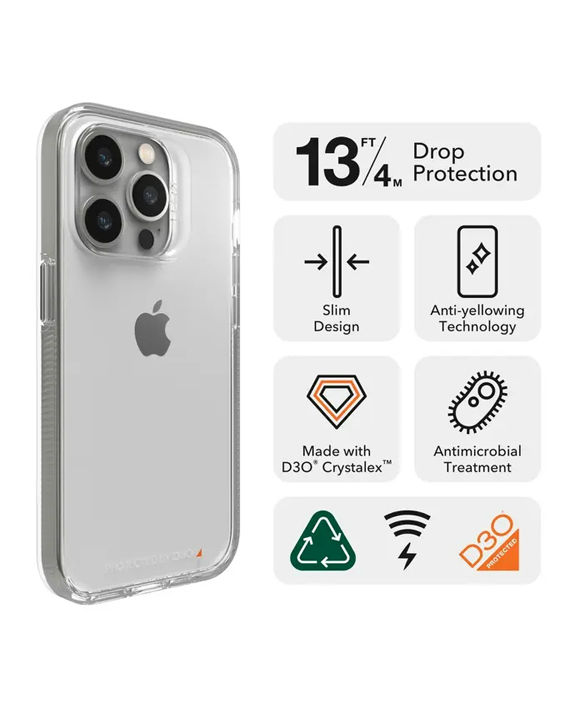 ZAGG Gear4 D30 Crystal Palace Case for iPhone 14 Pro