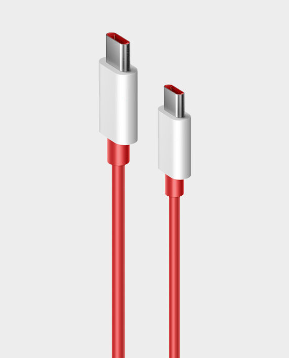 One Plus SUPERVOOC Type-c To Type-c Cable 100cm Red in Qatar