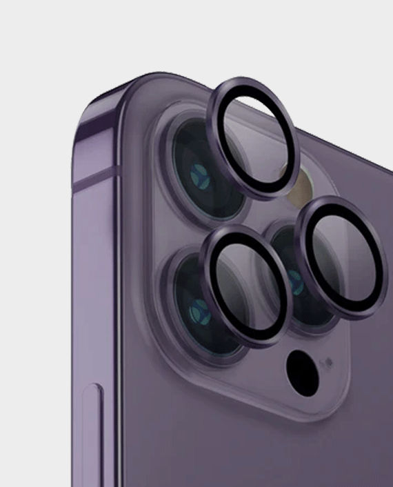 Uniq Optix Camera Lens Protector For iPhone 14 Pro/14 Pro Max (Purple) in Qatar