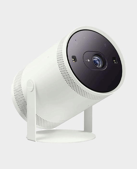 Samsung Freestyle Smart Projector White with Case and Forest Green Skin Cover in Qatar