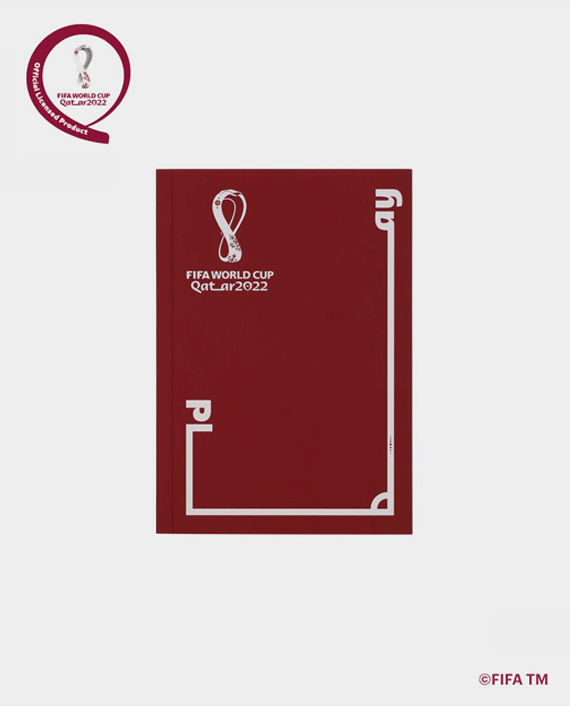 FWC Qatar 2022 Students Notebooks - Khasheeda & Emblem with Word 1001-007MR (Maroon)