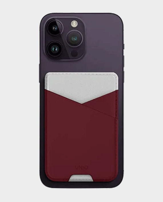 Uniq Fyro Slim Phone Stand with Card Secure Holder Special Edition Qatar (Maroon)