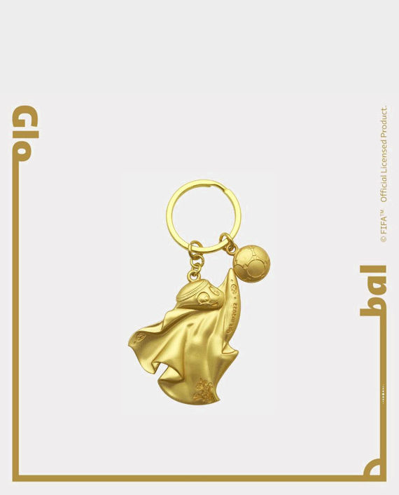 FWC Qatar 2022 Mascot Keychain Gold 47.5 x 50mm F22-KC-0034