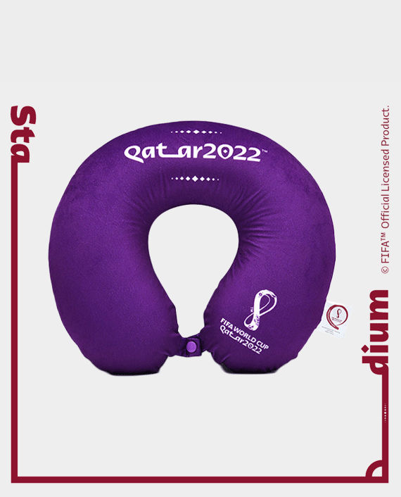 FWC Qatar 2022 Neck Pillow Passion Purple with Fifa Branding FFIFIFACC00091