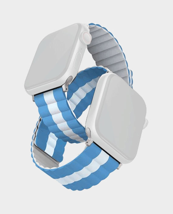 Uniq Revix Reversible Magnetic Silicone Strap For Apple watch 49/45/44/42mm - Special Edition Argentina White