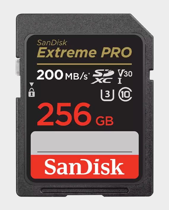 SanDisk Extreme Pro SDXC-UHS-I Memory Card (256GB) in Qatar
