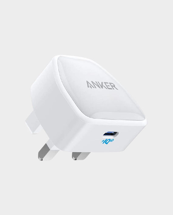 Anker PowerPort III Nano 20W USB-C Charging Adapter (A2633K22) (White) + Anker PowerLine Select USB-C to Lightning 6ft (A8613G11) (Black)