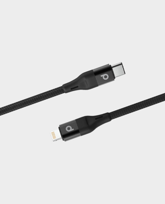 Porodo Braided USB-C to Lightning Cable PD 1.2M 9V (Aluminum)
