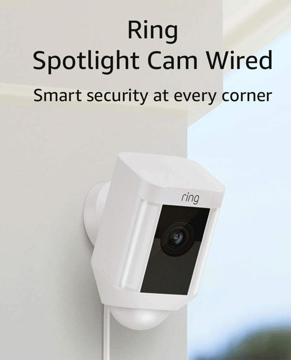 Ring Spotlight Camera Wired Network 8SH2P7-WEUO