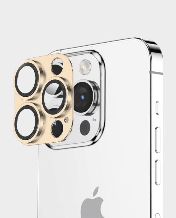 Green Camera Lens Pro Aluminium Lens Protector for iPhone 13 Pro/Pro Max (Gold) in Qatar