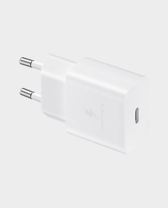 Samsung 15W PD Power Adapter with Type-C to C Cable (White) in Qatar