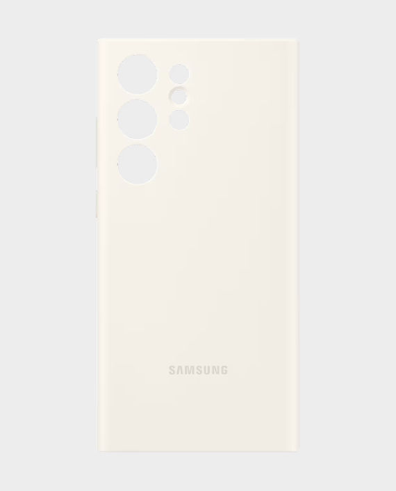 Samsung Galaxy S23 Ultra Silicone Cover EF-PS918TUEGWW (Cream) in Qatar