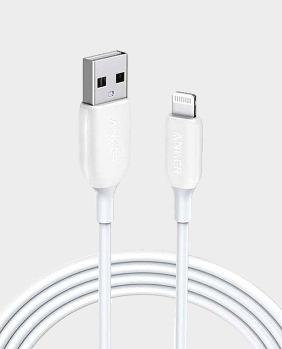 Anker Powerline III USB-A to Lightning Connector 6ft/1.8m A8813H21 (White) in Qatar