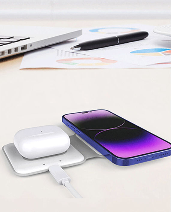 Swiss Military MagSafe Power Portable 2-in-1 Wireless Charger for Smart Phones and Cases