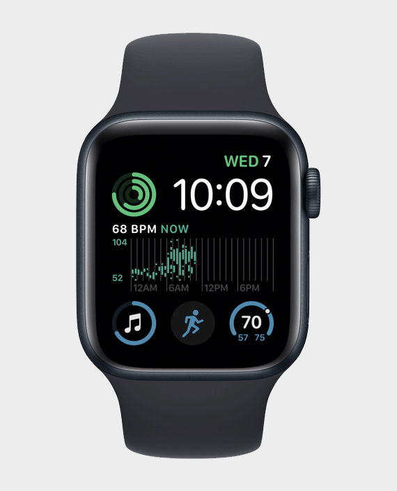 Apple Watch SE 2nd Gen MNT83 GPS 40mm Midnight Aluminum Case with Midnight Sport Band
